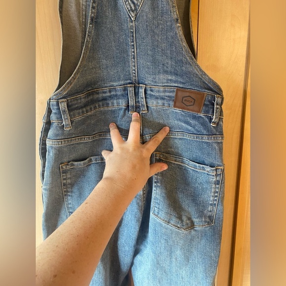 RVCA Foss Skinny Denim Overalls Size 27 - Picture 11 of 14